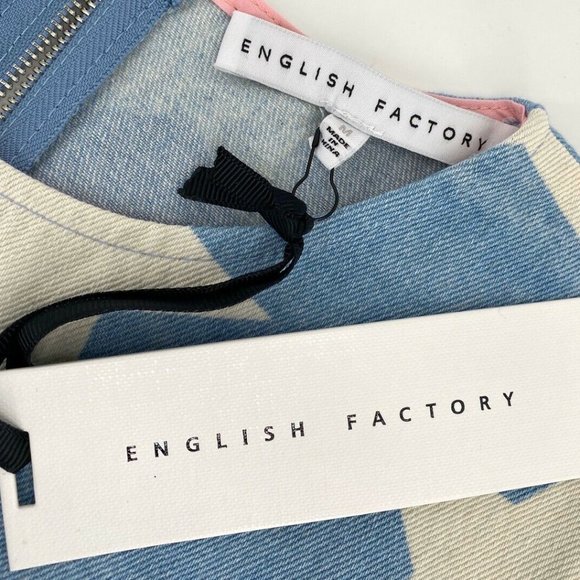 English Factory Denim Star Print Dress NWT - Picture 6 of 6